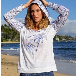 White and Purple Long Sleeve Tee